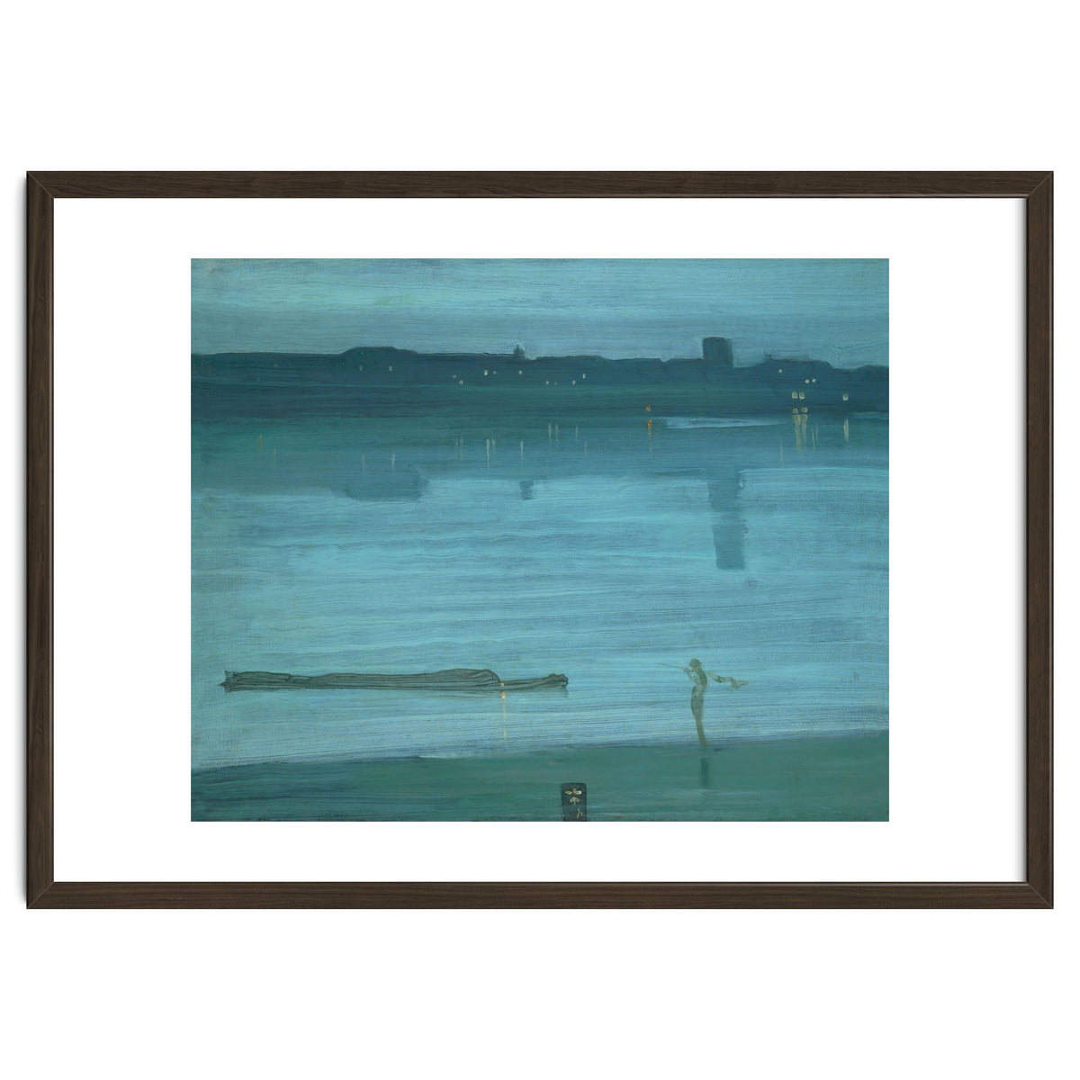 Nocturne, Blue and Silver: Chelsea, 1871 Canvas, 50,2 x 60,8 cm.