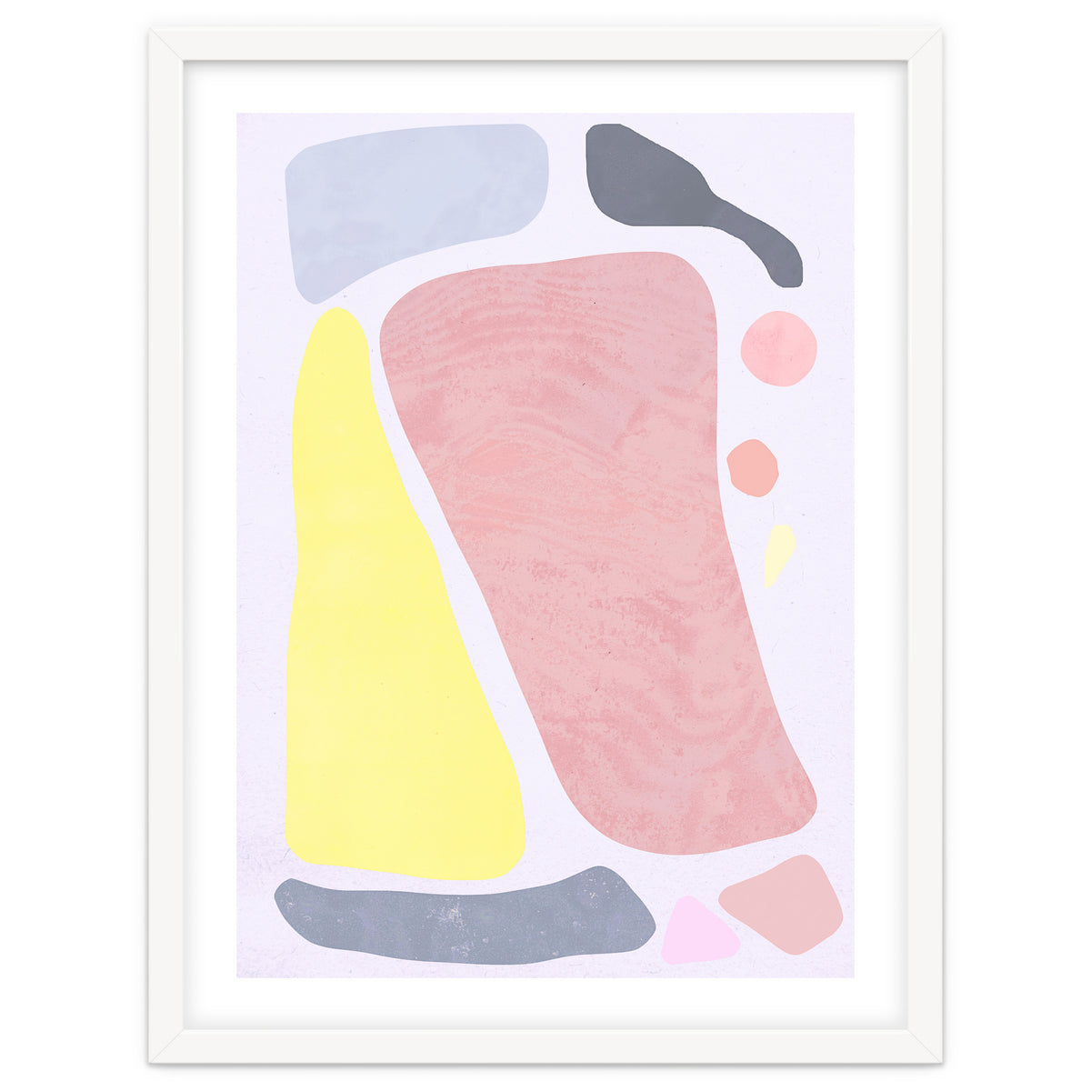 Organic Rustic Abstract Shapes Pastel II