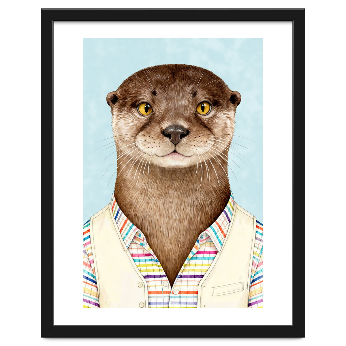Otter Portrait in Jacket