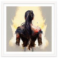 Warrior Woman From Behind