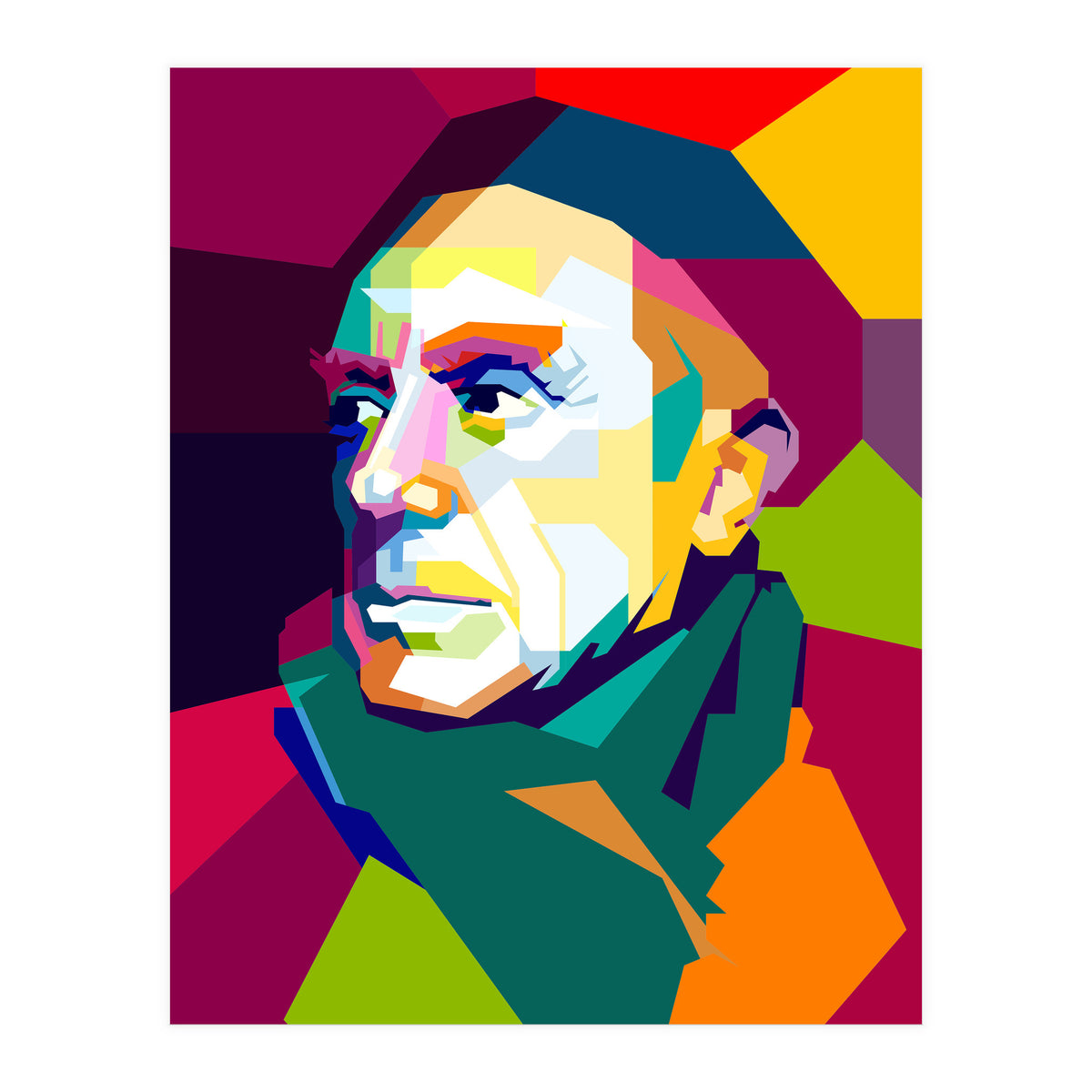 Pablo Picasso Pop Art WPAP (Print Only)