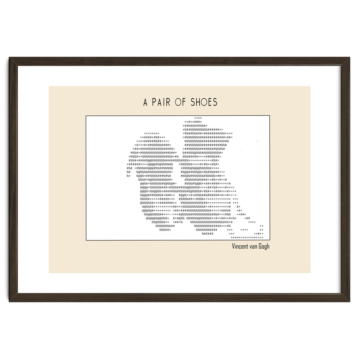 a pair of shoes (1886) – Vincent van Gogh(ascii art)