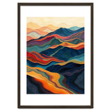 Abstract Mountain Landscape Art with Fluid Textures thumbnail