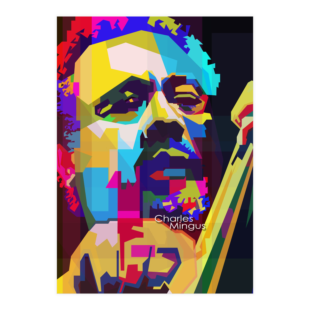 Charles Mingus Classic Jazz Pop Art WPAP (Print Only)
