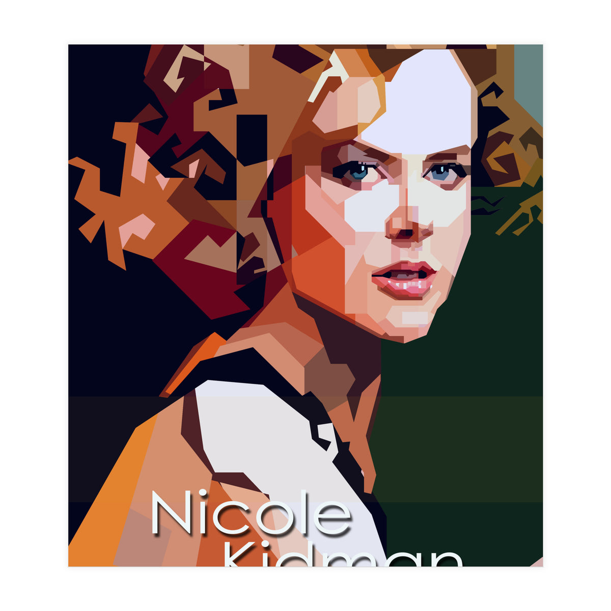 Nicole Kidman Hollywood Actress Retro Style (Print Only)