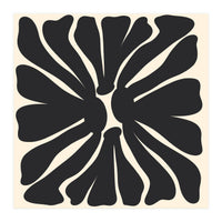 Abstract Monochrome Flower 2 (Print Only)