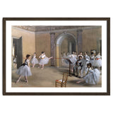 The Dance Foyer at the Opera on the rue Le Peletier, 1872 - 32x46 cm - oil on canvas. thumbnail