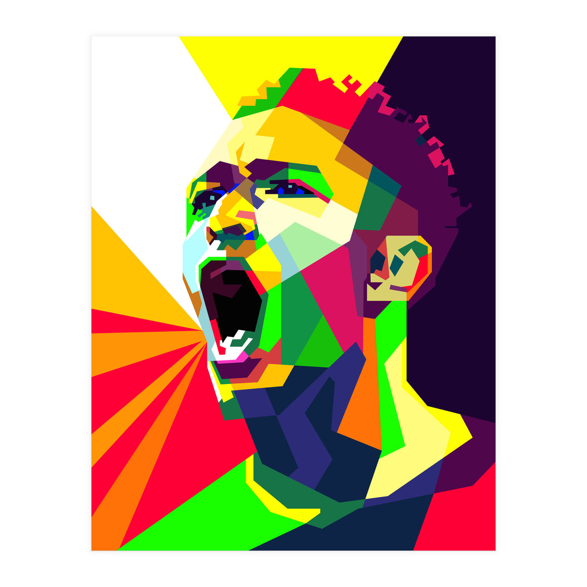 Jude Bellingham Football Pop Art WPAP (Print Only)