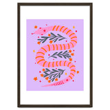 Modern snake - pink and orange thumbnail