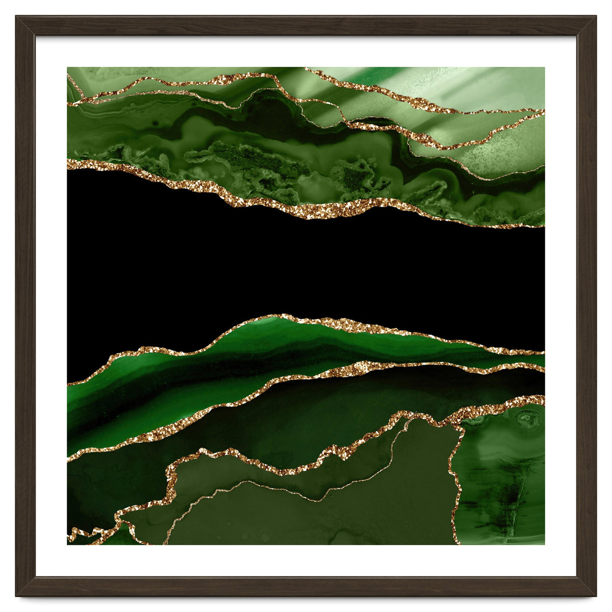 Green & Gold Agate Texture 11