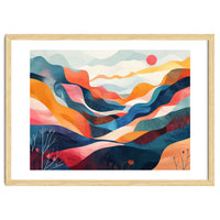 Abstract Mountain Landscape Art
