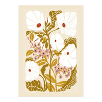 Klimt Flowers Earthy Colors (Print Only)