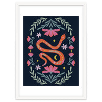 Cute Floral Snake