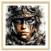 Warrior Woman With Aviator Goggles