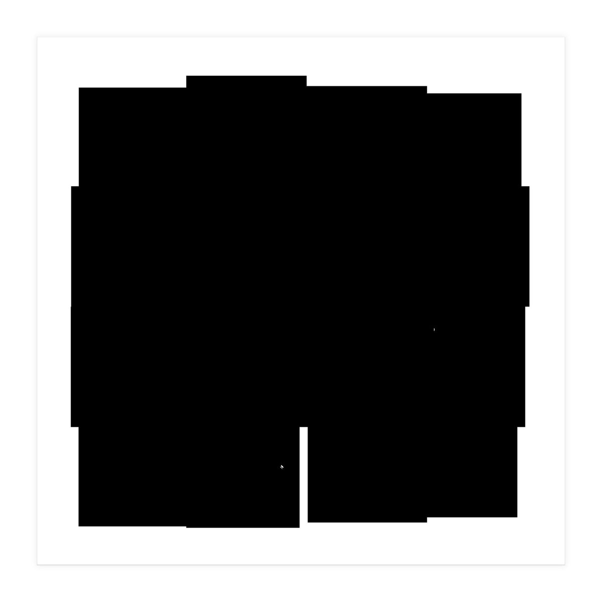 Fantasy Black Flower  (Print Only)