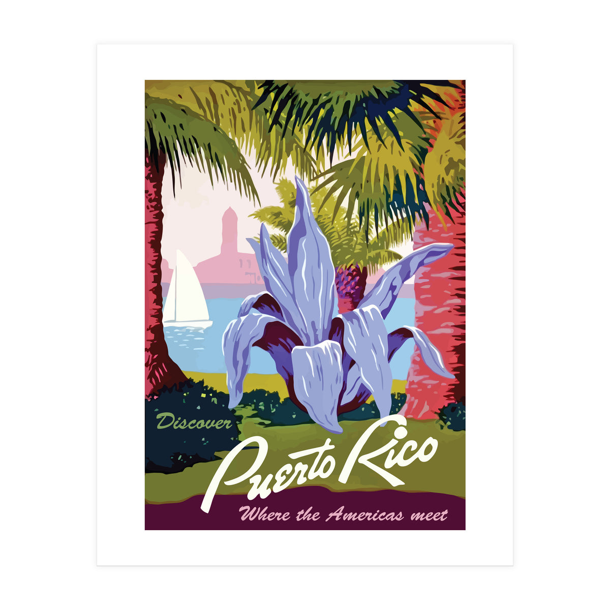 Puerto Rico Flower (Print Only)