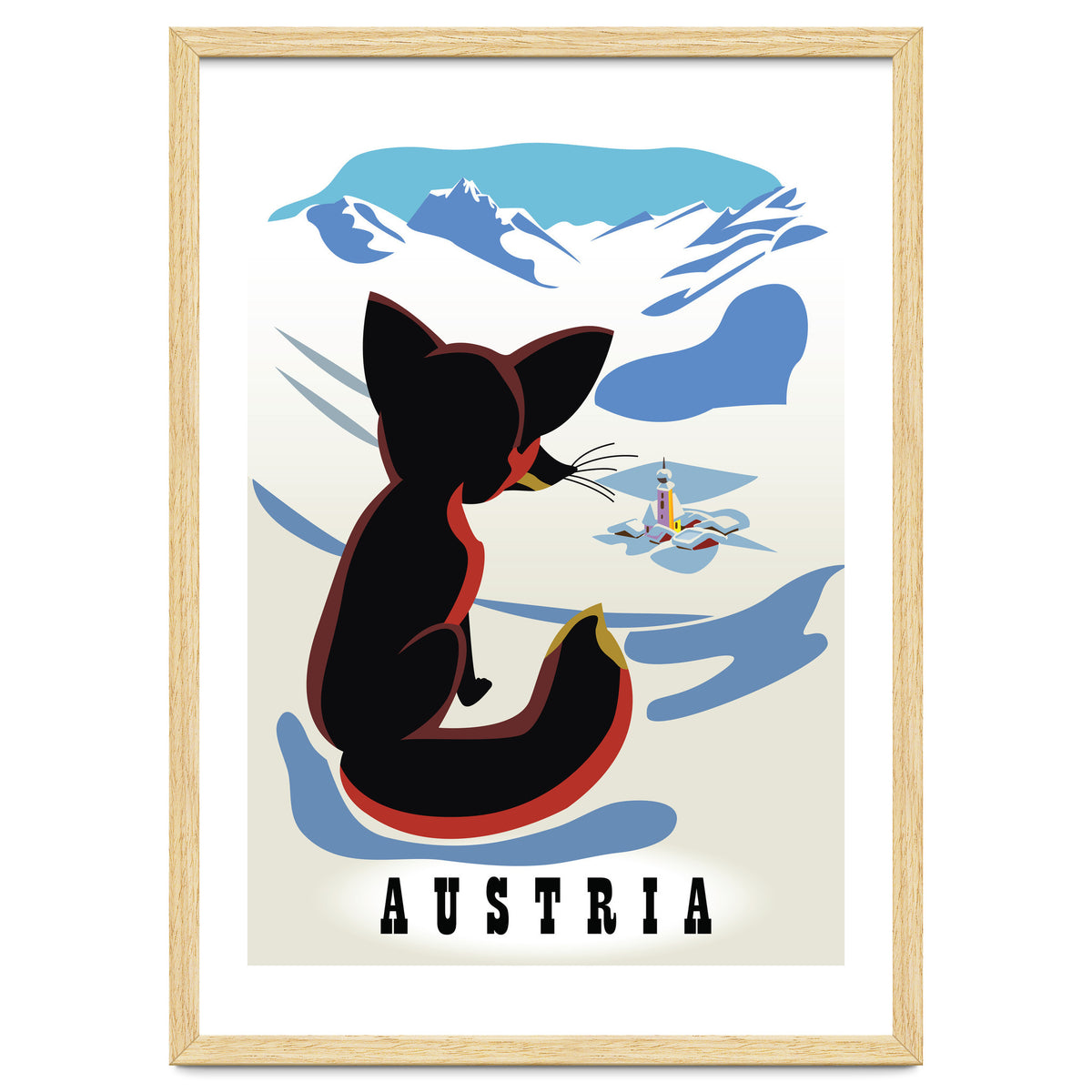 Austria Fox In The Snow