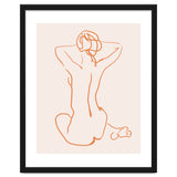 Femina, Abstract Minimal Woman Line Art Sketch, Drawing Feminine Empower Express thumbnail