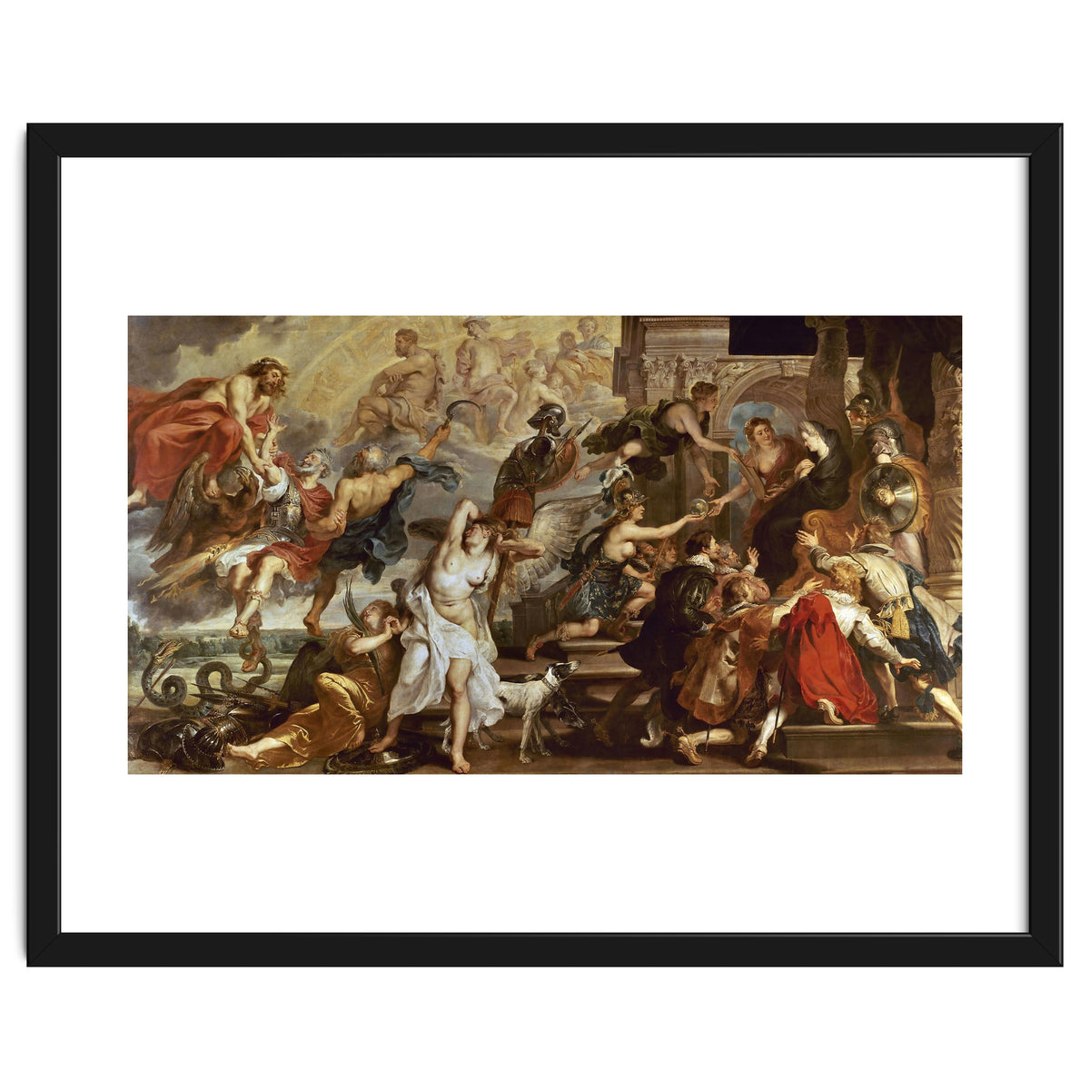 Apotheosis of Henry IV of France (and Henry III of NAvarra from 1562 to 1610) and Regency of Mari...