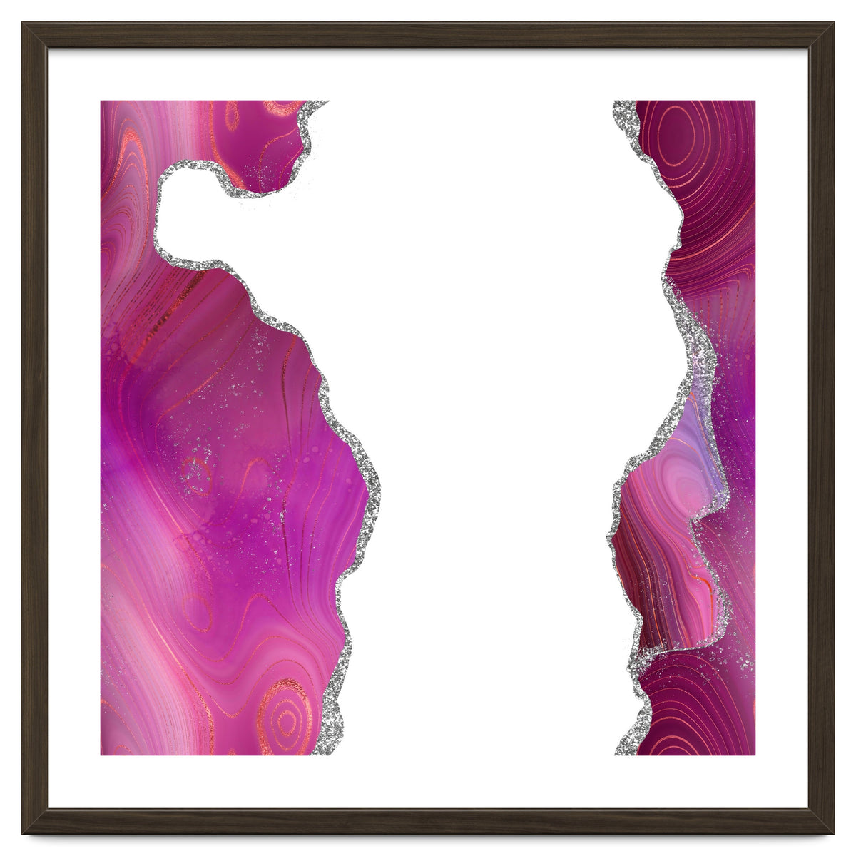 Magenta & Silver Agate Texture 06