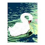 Self Reliance, Swan Birds Painting, Self Esteem Self Love Positivity, Proud Freedom Independence Wildlife Animals (Print Only) thumbnail