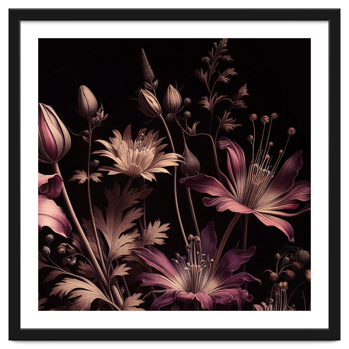 VINTAGE COLOURFUL BOTANICAL-10A-1