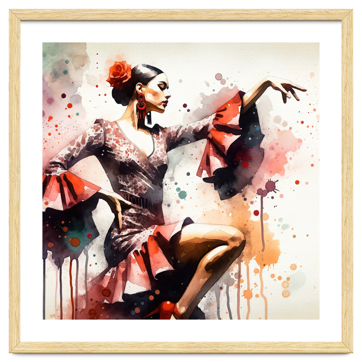 Scarlet Flamenco Side Pose