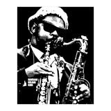 Rahsaan Roland Kirk American Jazz Multi-Instrumentalist in Grayscale 2 (Print Only) thumbnail
