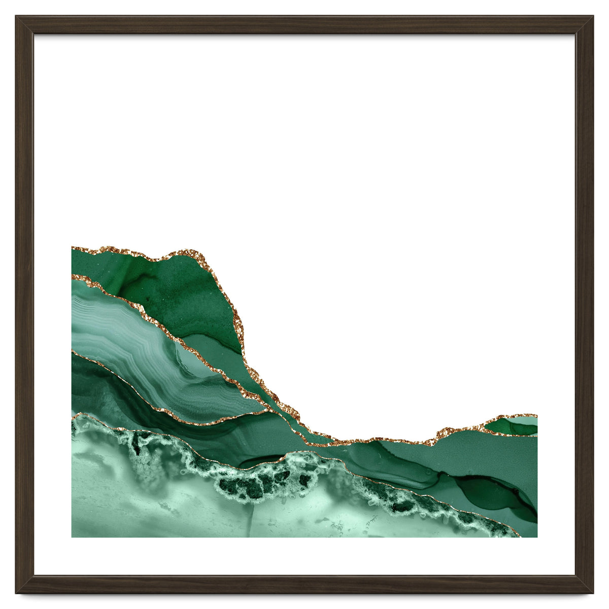 Emerald & Gold Agate Texture 07