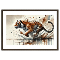 Dynamic Tiger In Motion