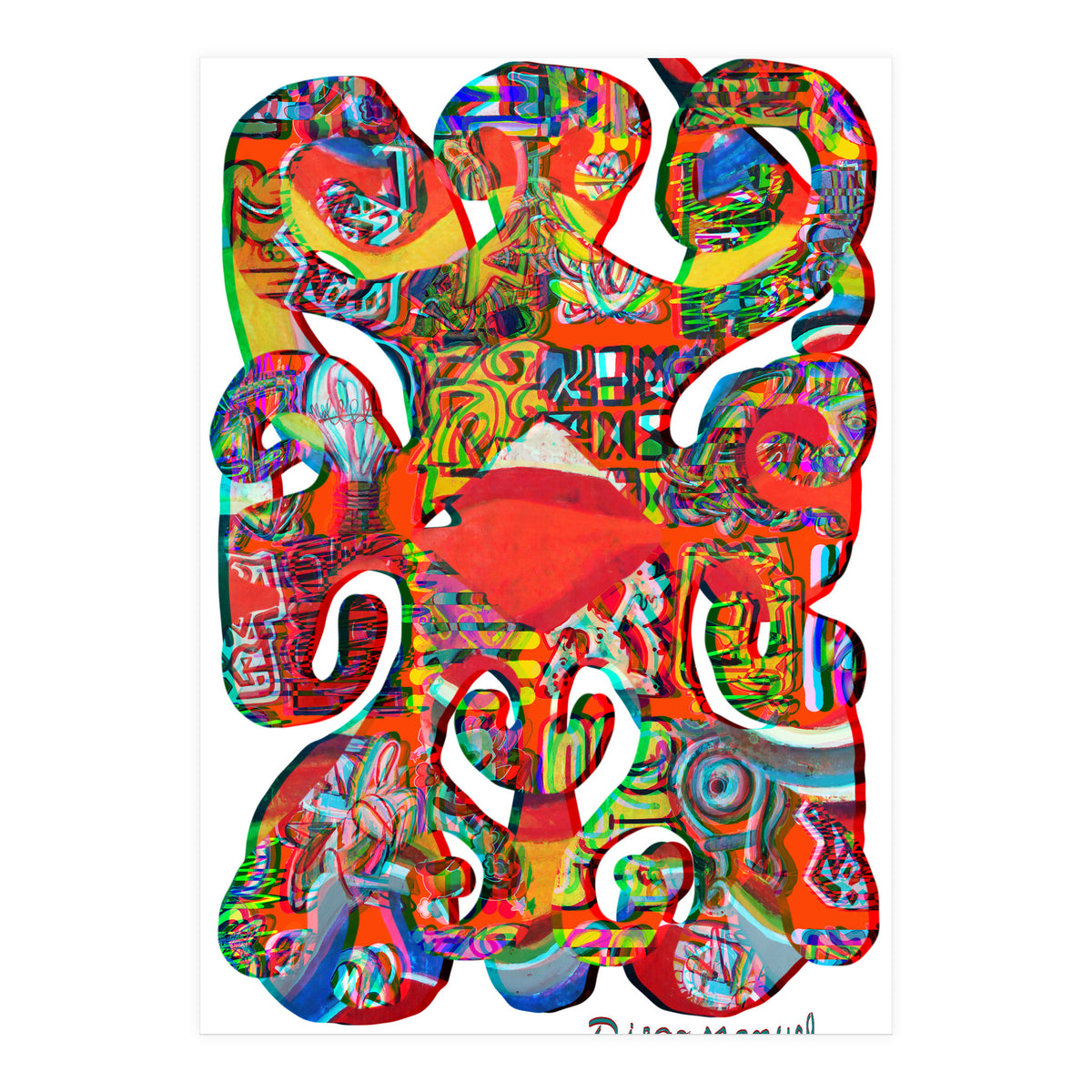 Pop Abstract Asimetrico 39 Copia (Print Only)