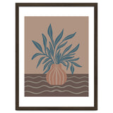 Modern Vase with Tropical Leaves thumbnail
