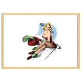 Pinup Sexy Girl Posing In Zorro Costume thumbnail