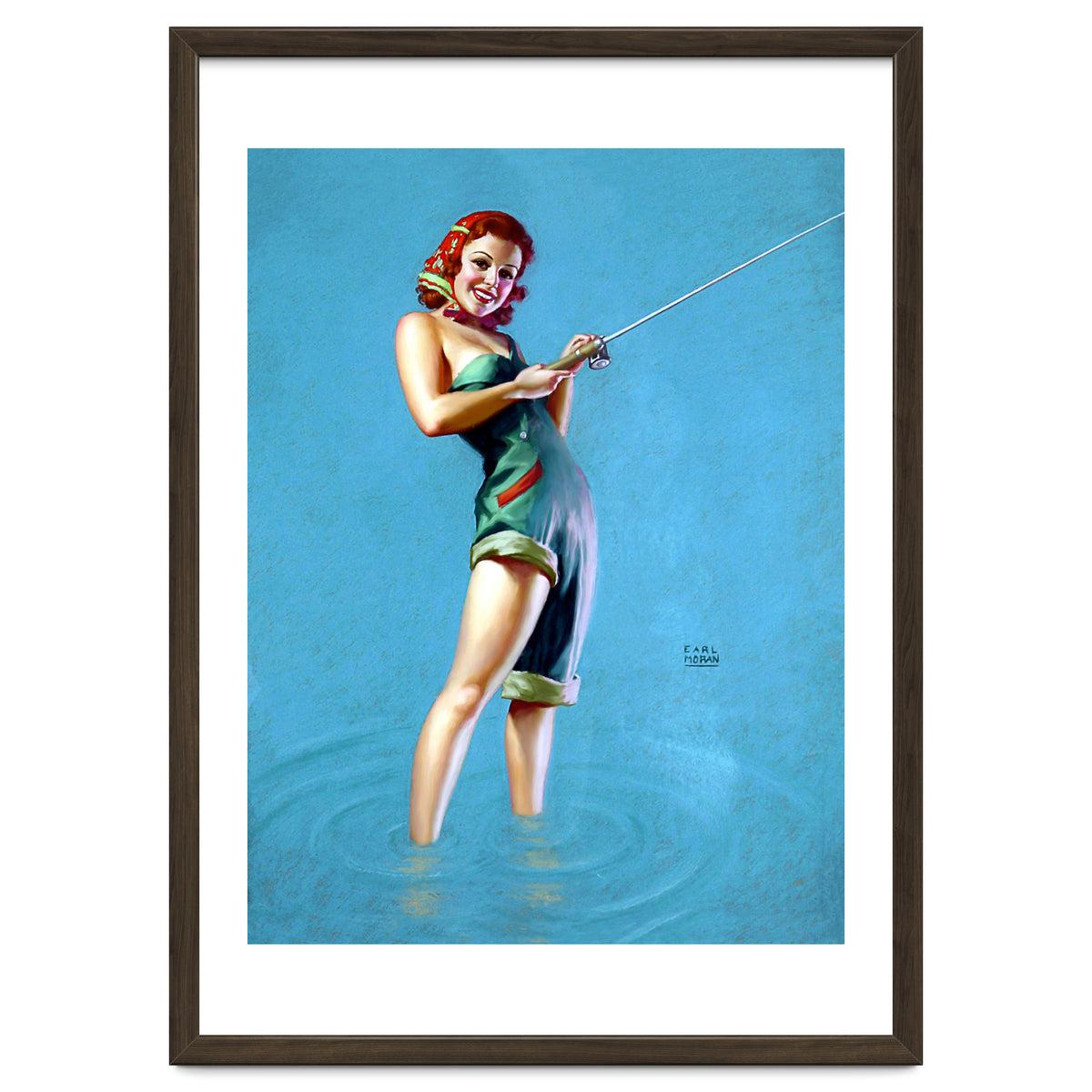 Pinup Fishing Girl