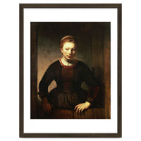 Rembrandt Harmenszoon van Rijn / 'Young Girl at an Open Half-Door', 1645.