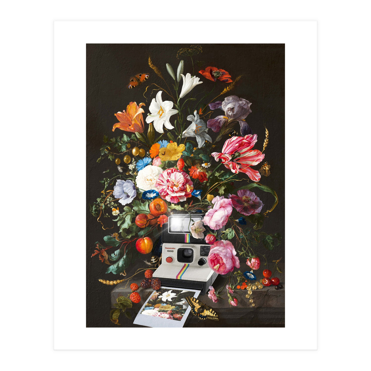 Floral Instant Photo (Print Only)