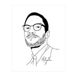 Malcolm X Illustration (Print Only) thumbnail
