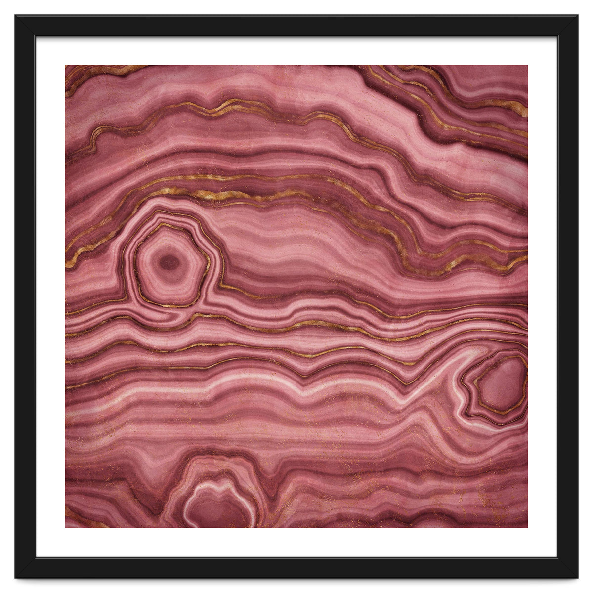 pink agate art