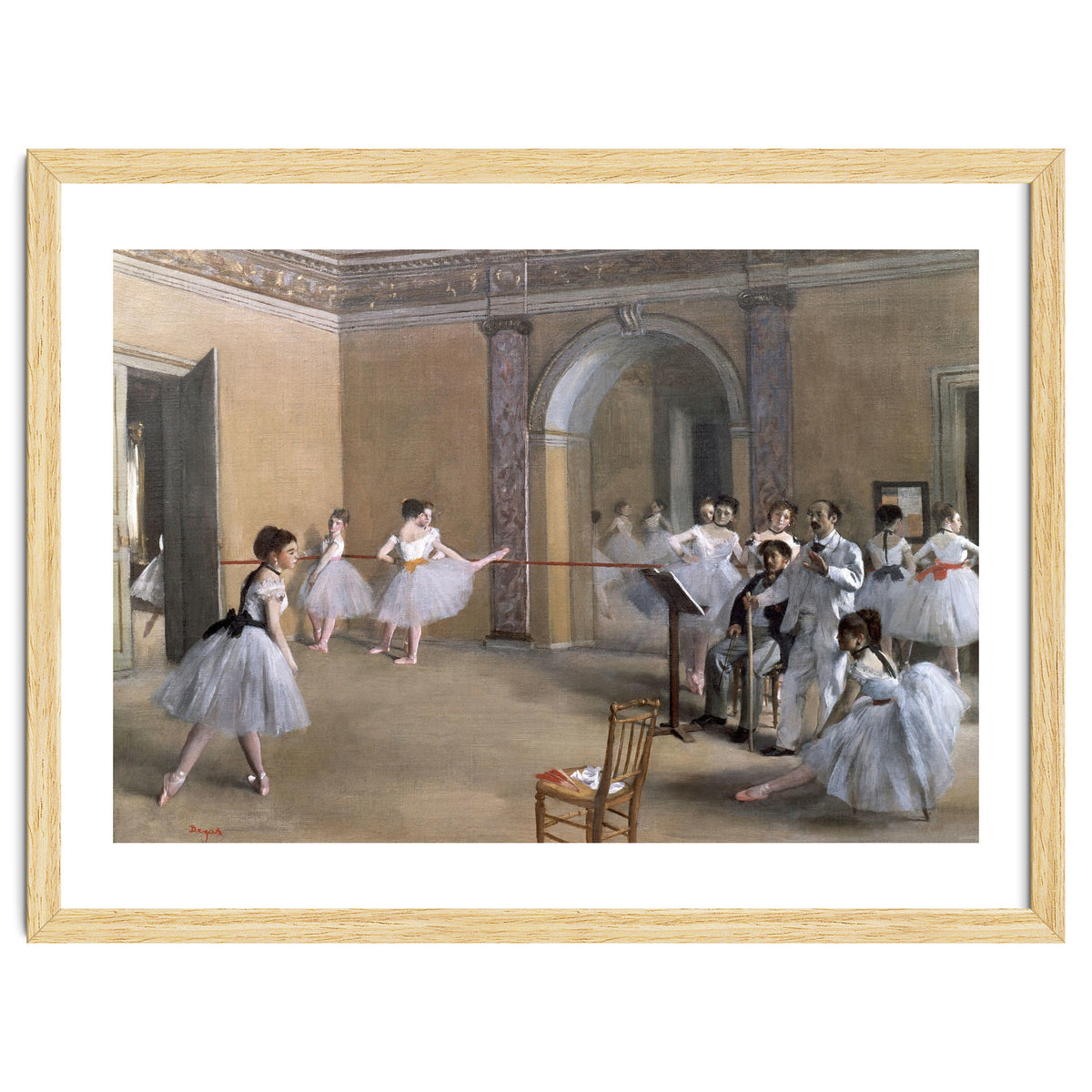 The Dance Foyer at the Opera on the rue Le Peletier, 1872 - 32x46 cm - oil on canvas.