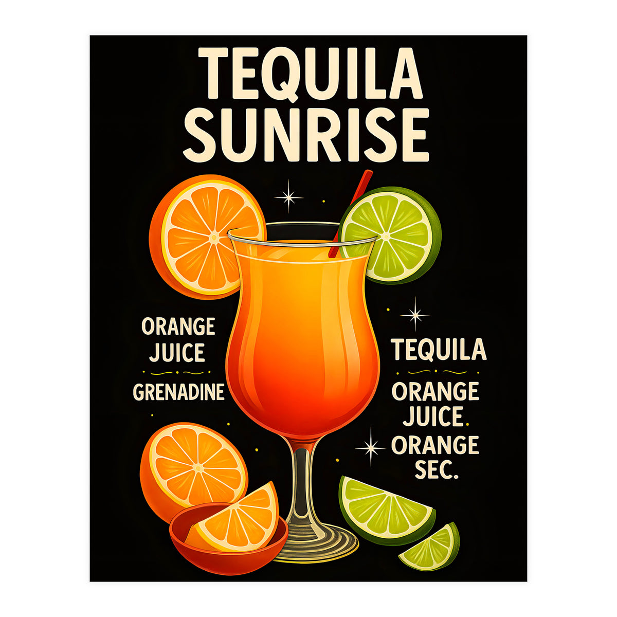 Tequila Sunrise (Print Only)