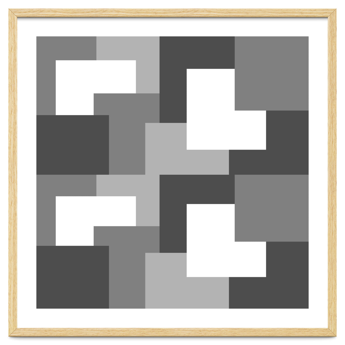 Grey Abstract Square Tiles