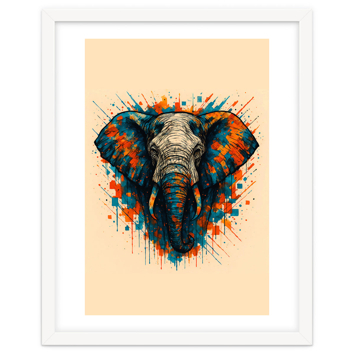 Elephant Animal Watercolor