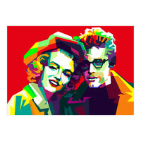 Marilyn Monroe And James Dean Pop Art WPAP (Print Only)