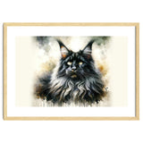 Majestic Long Haired Cat Portrait thumbnail