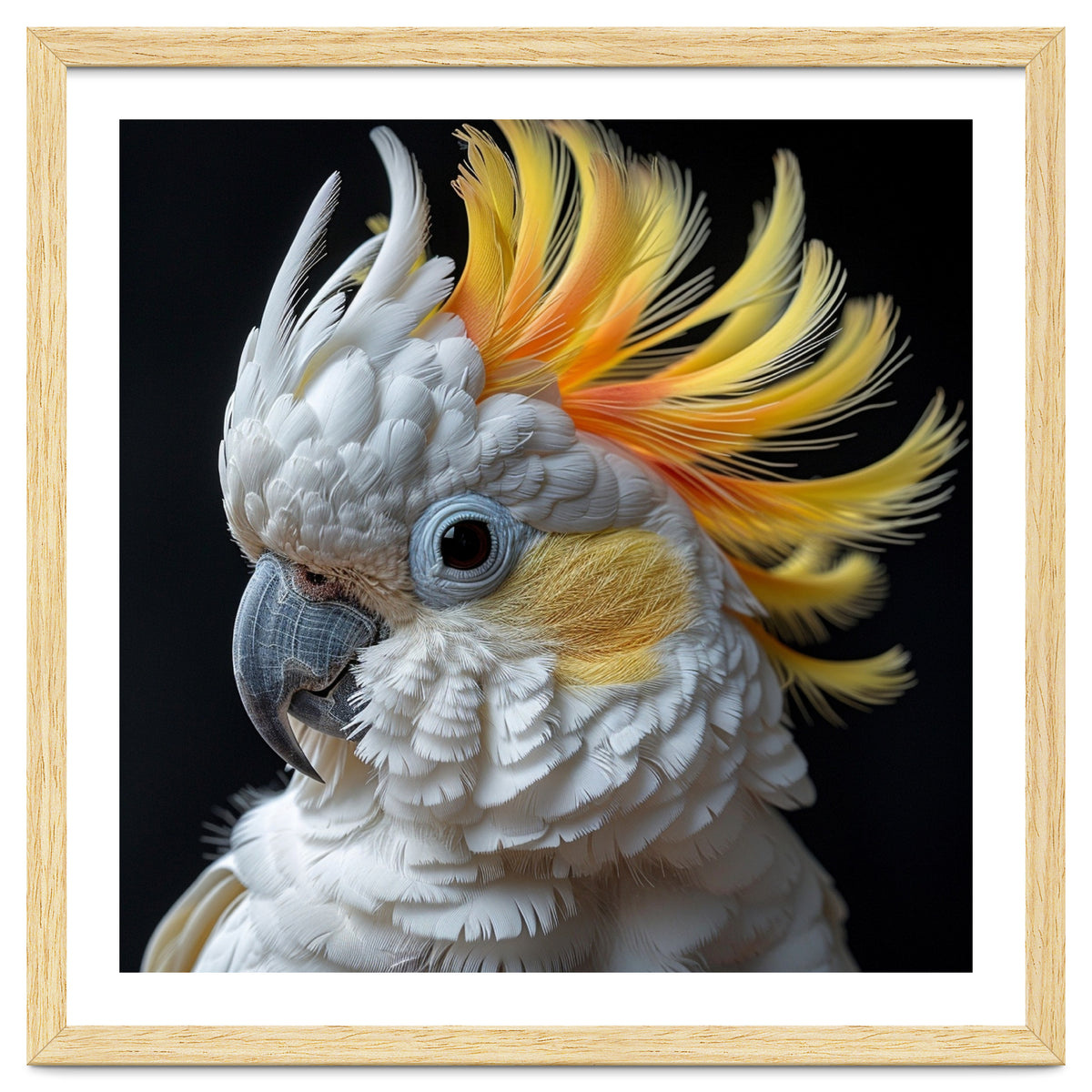 White Cockatoo With Yellow Crest Portrait