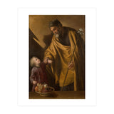 Sebastián Martínez / 'Saint Joseph with the Christ Child'. Ca. 1650. Oil on canvas. (Print Only) thumbnail
