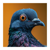 Close Up Of A Pigeon's Head And Neck (Print Only) thumbnail