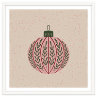 Christmas globe with branches