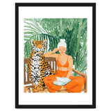 Jungle Vacay | Modern Bohemian Blonde Woman Tropical Travel | Leopard Wildlife Forest Reader thumbnail