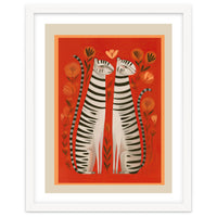 Striped Cat Pair